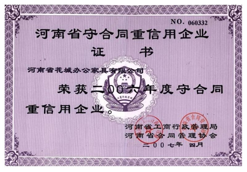 2006年度守合同重信用企業